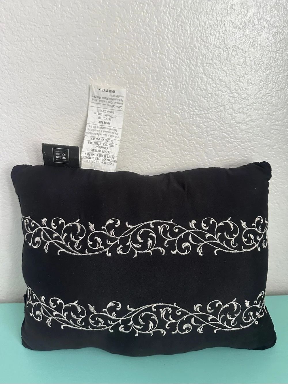 Union Square collection decorative black throw pillow-brand new/never used.